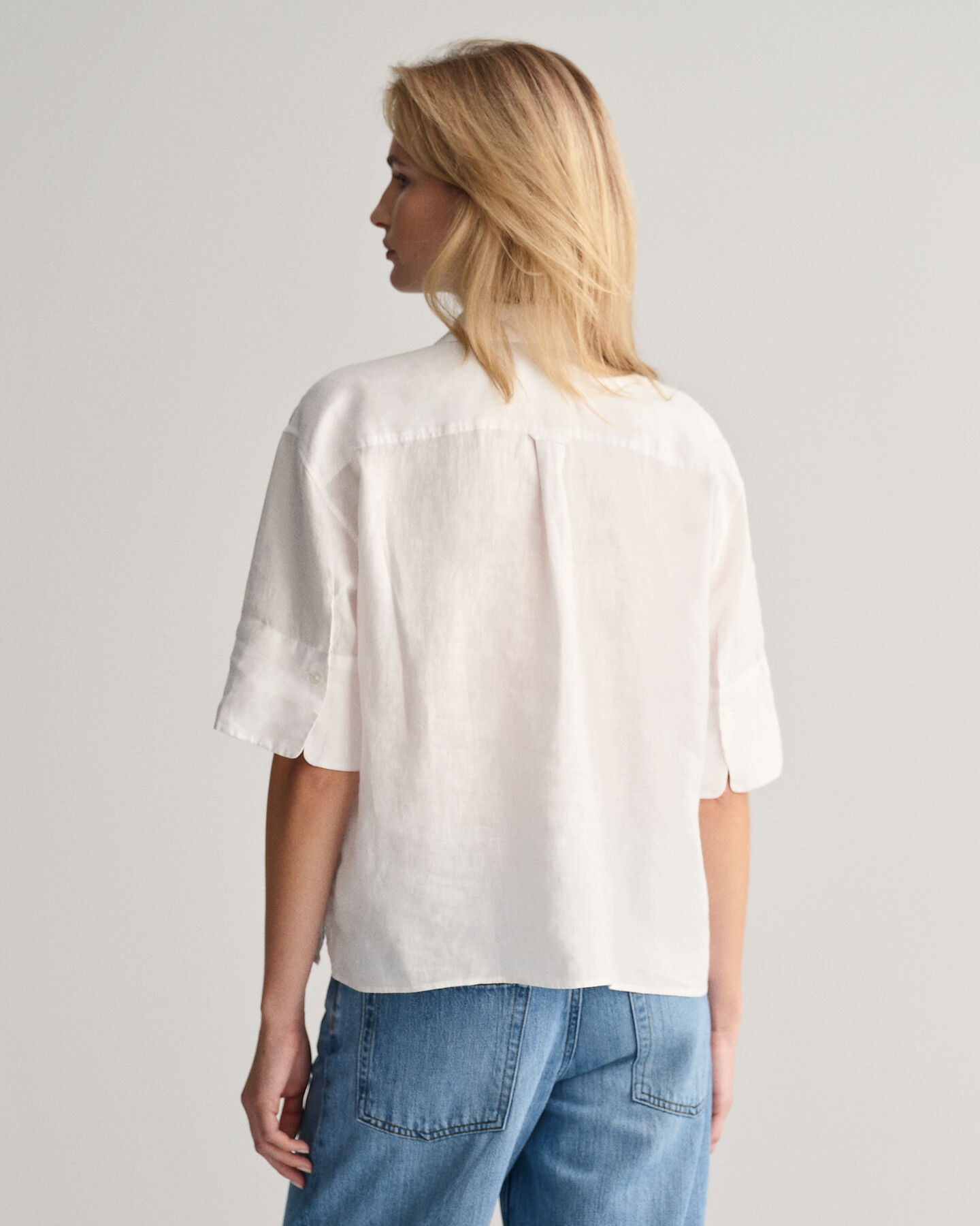 Relaxed Fit Linen Short Sleeve Shirt