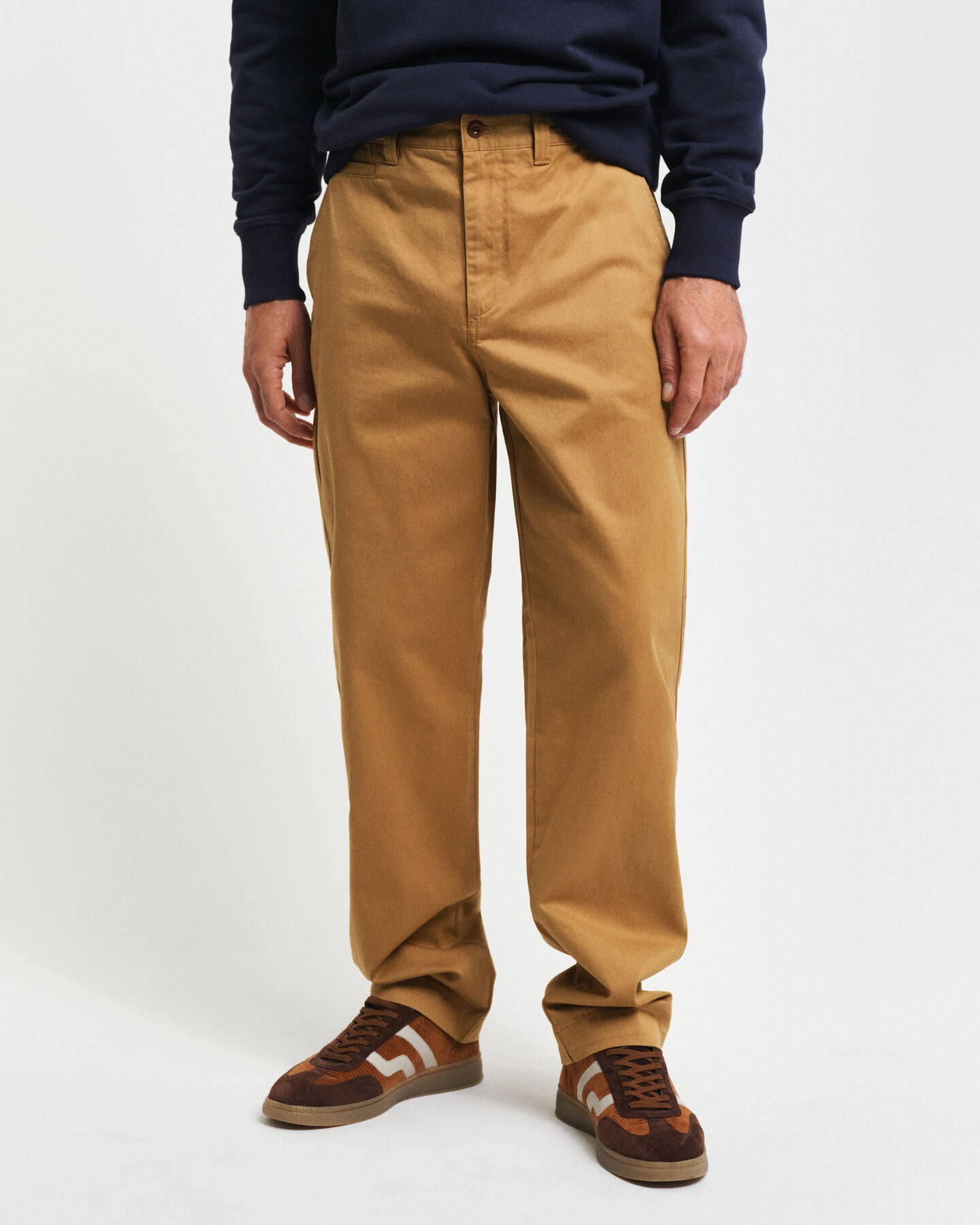 Regular Fit Brushed Cotton Chinos