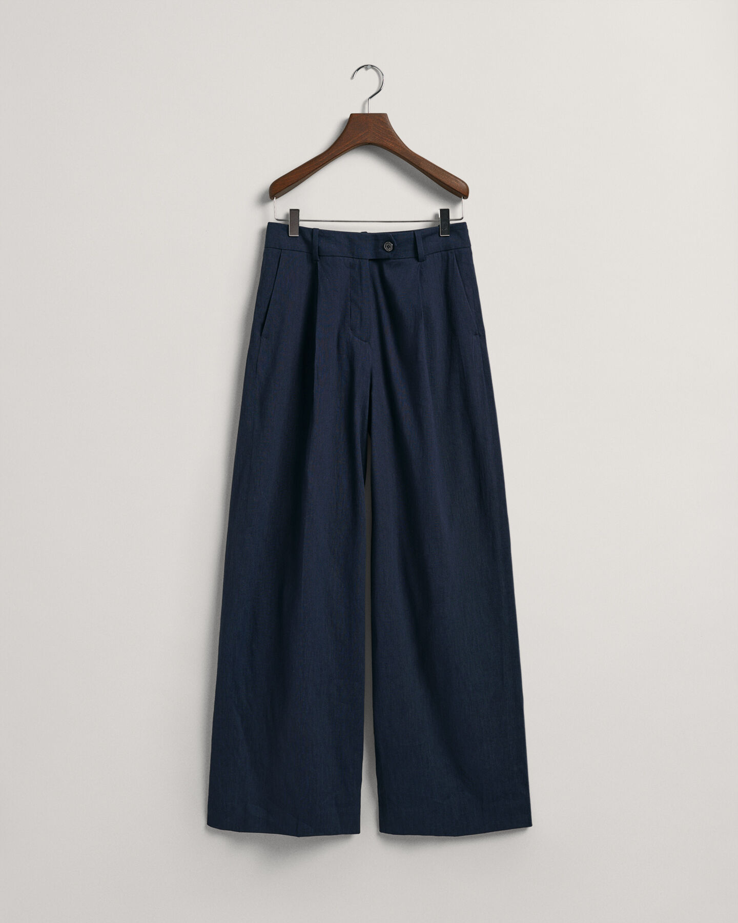 Wide Leg Stretch Linen Pants