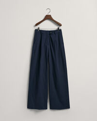 Wide Leg Stretch Linen Pants
