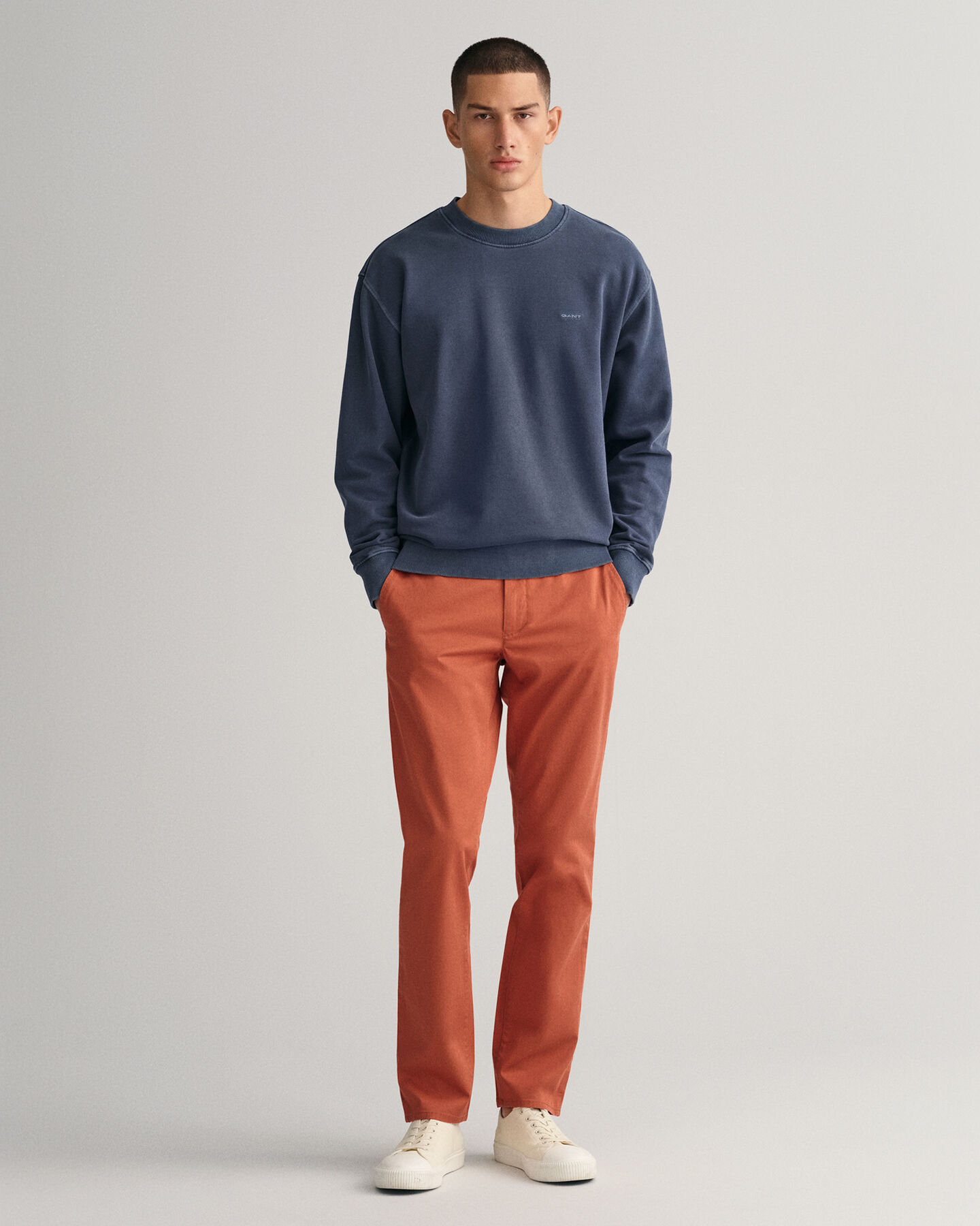 Hallden Slim Fit Twill Chinos