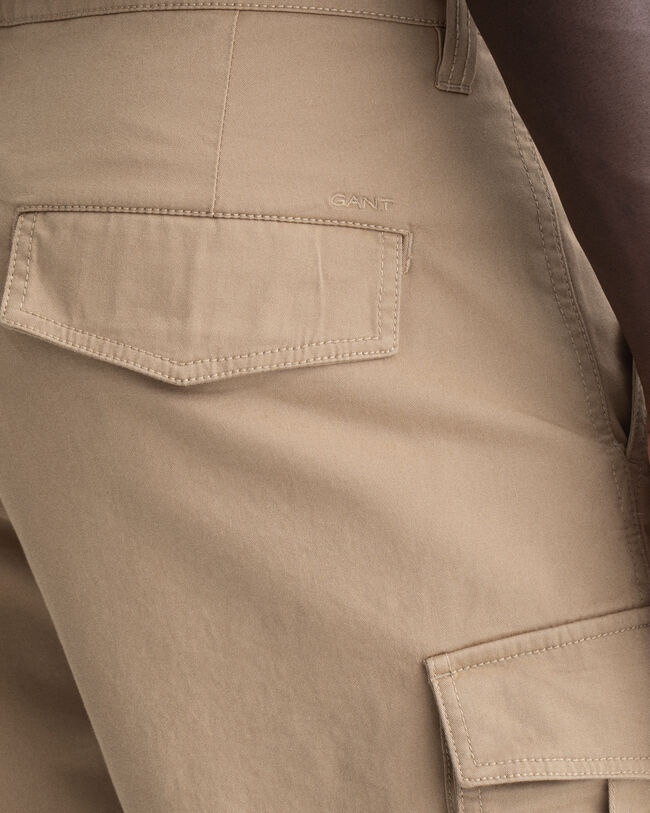 Relaxed Fit Twill Cargo Shorts