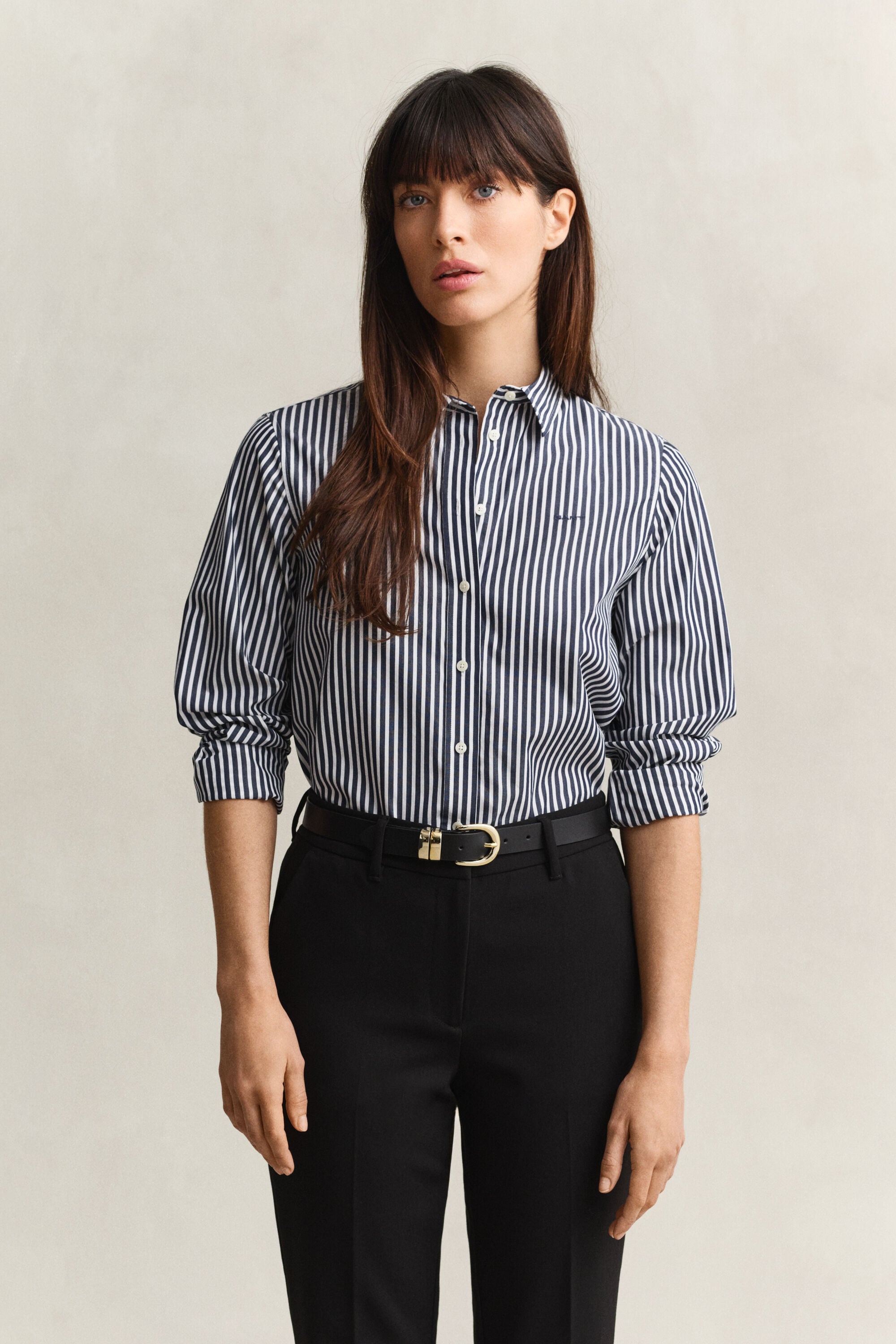 Regular Fit Striped Classic Poplin Shirt