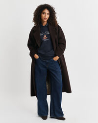 Crest Graphic Crew Neck Sweatshirt