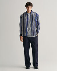 Relaxed Fit Printed Silk Shirt