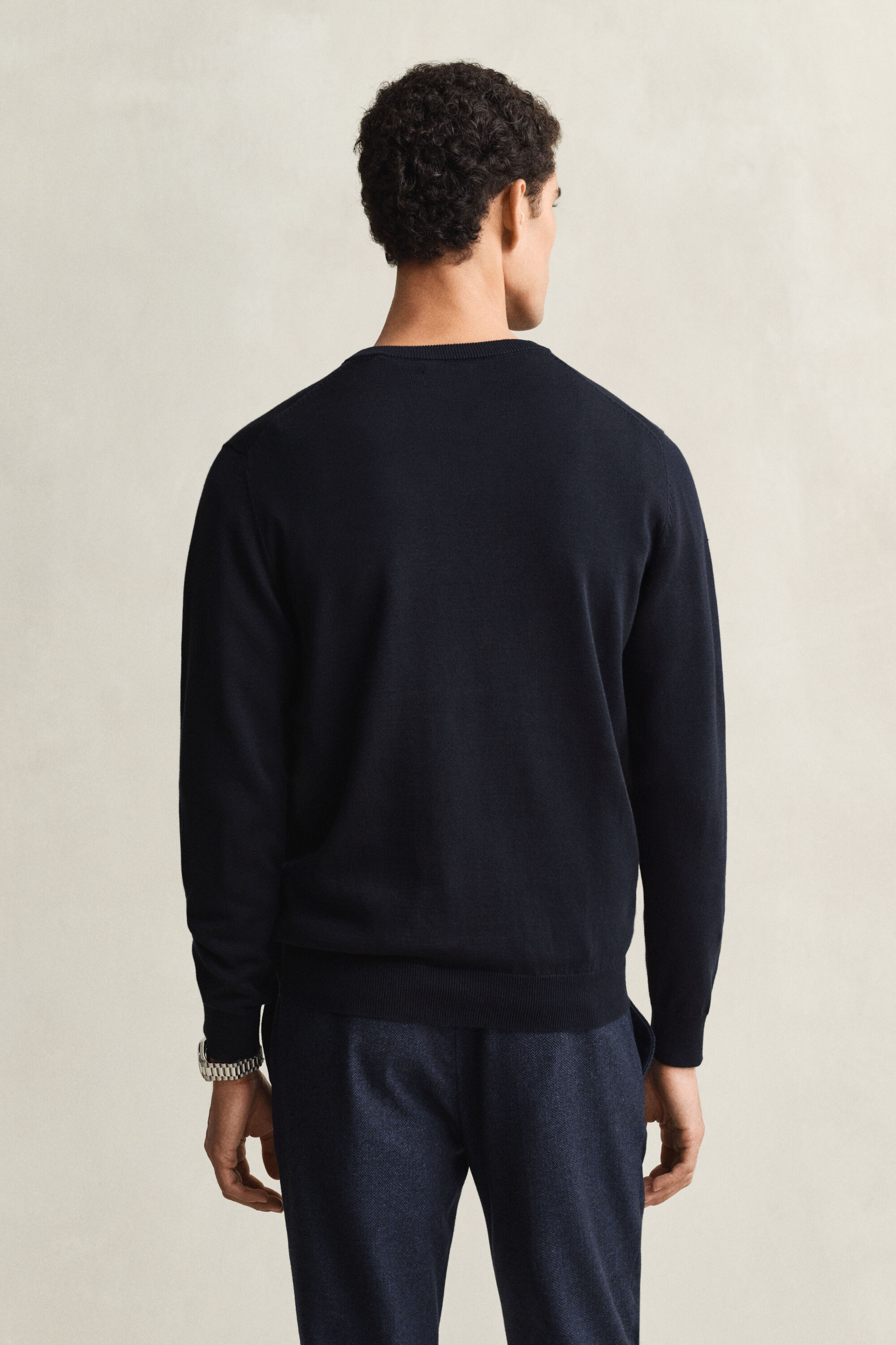 Classic Cotton V-Neck Sweater
