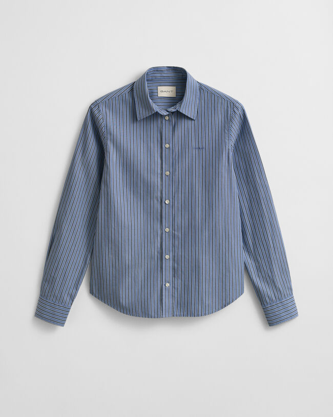 Regular Fit Striped Poplin Shirt