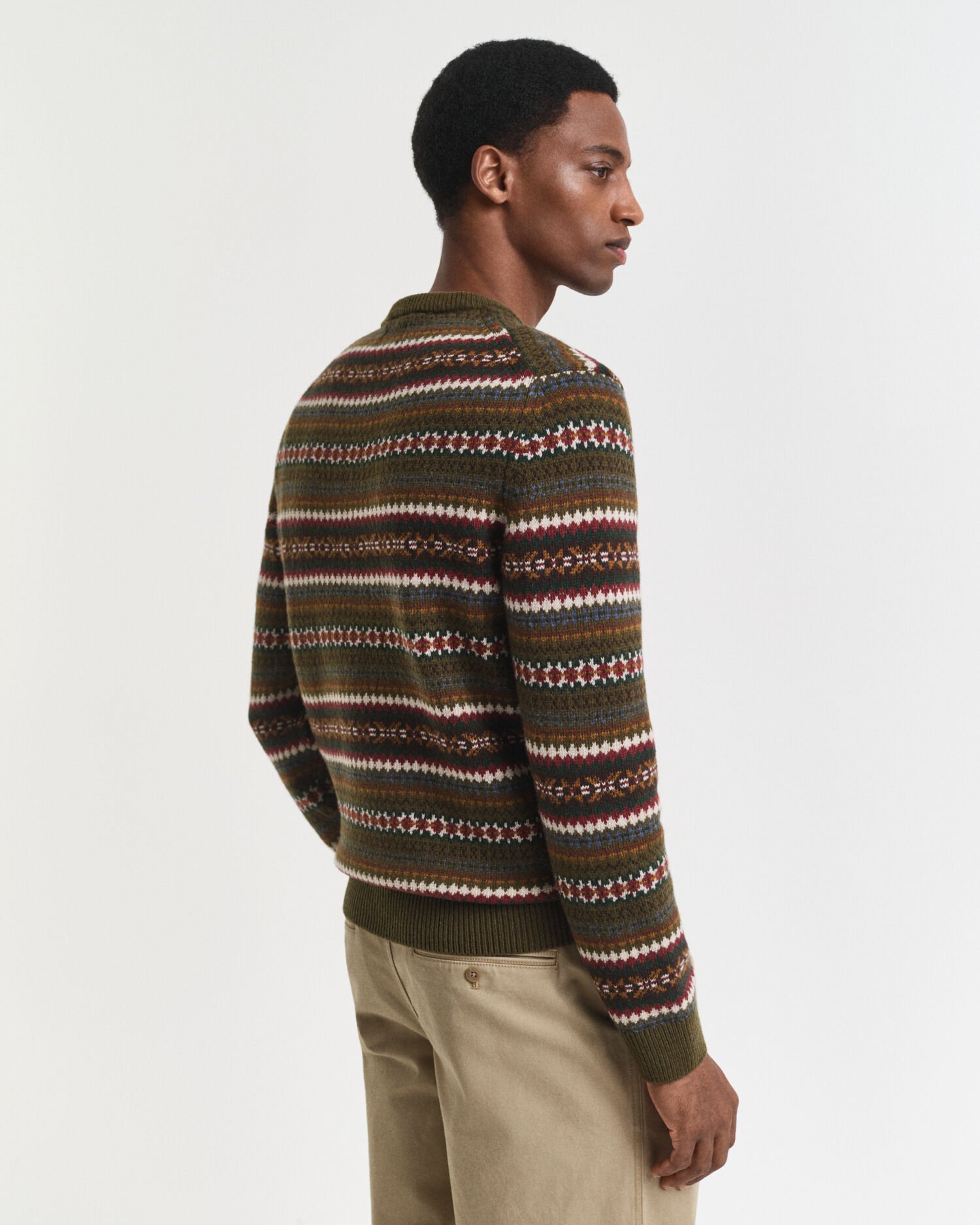 Fair  Isle Crew Neck Sweater