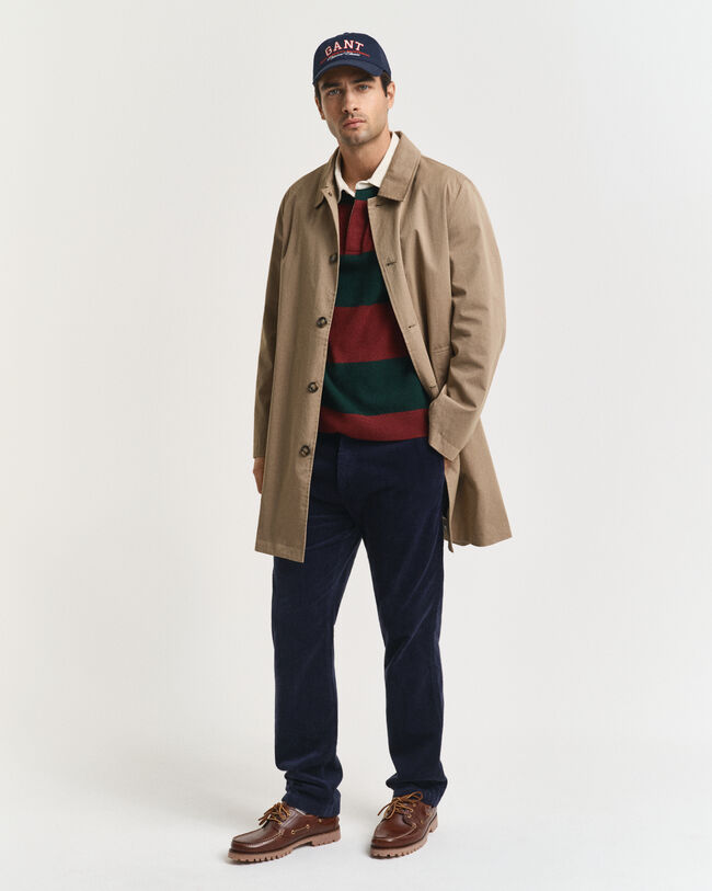 Striped Extra Fine Lambswool Rugger Sweater