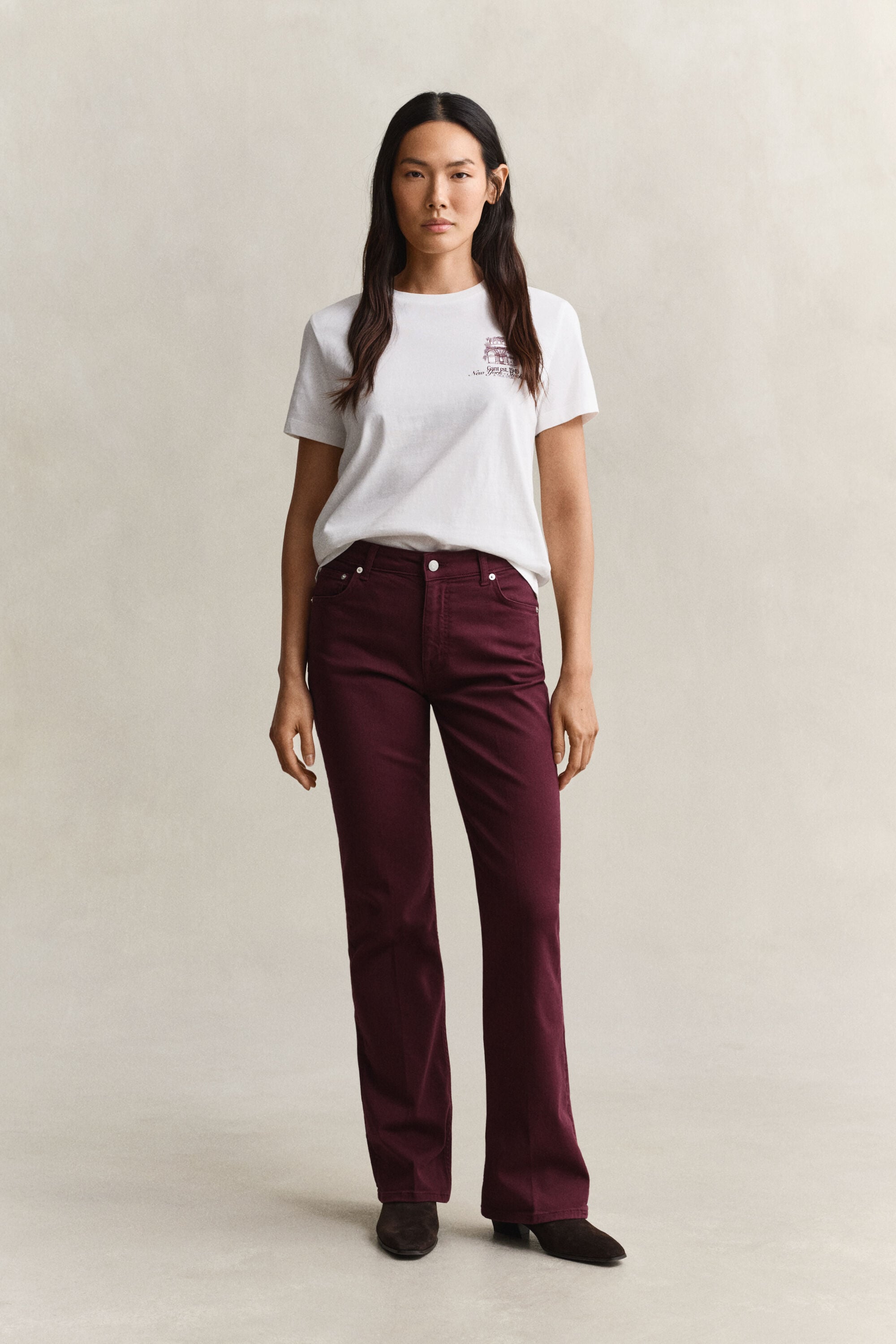 Slim Flared Color Jeans