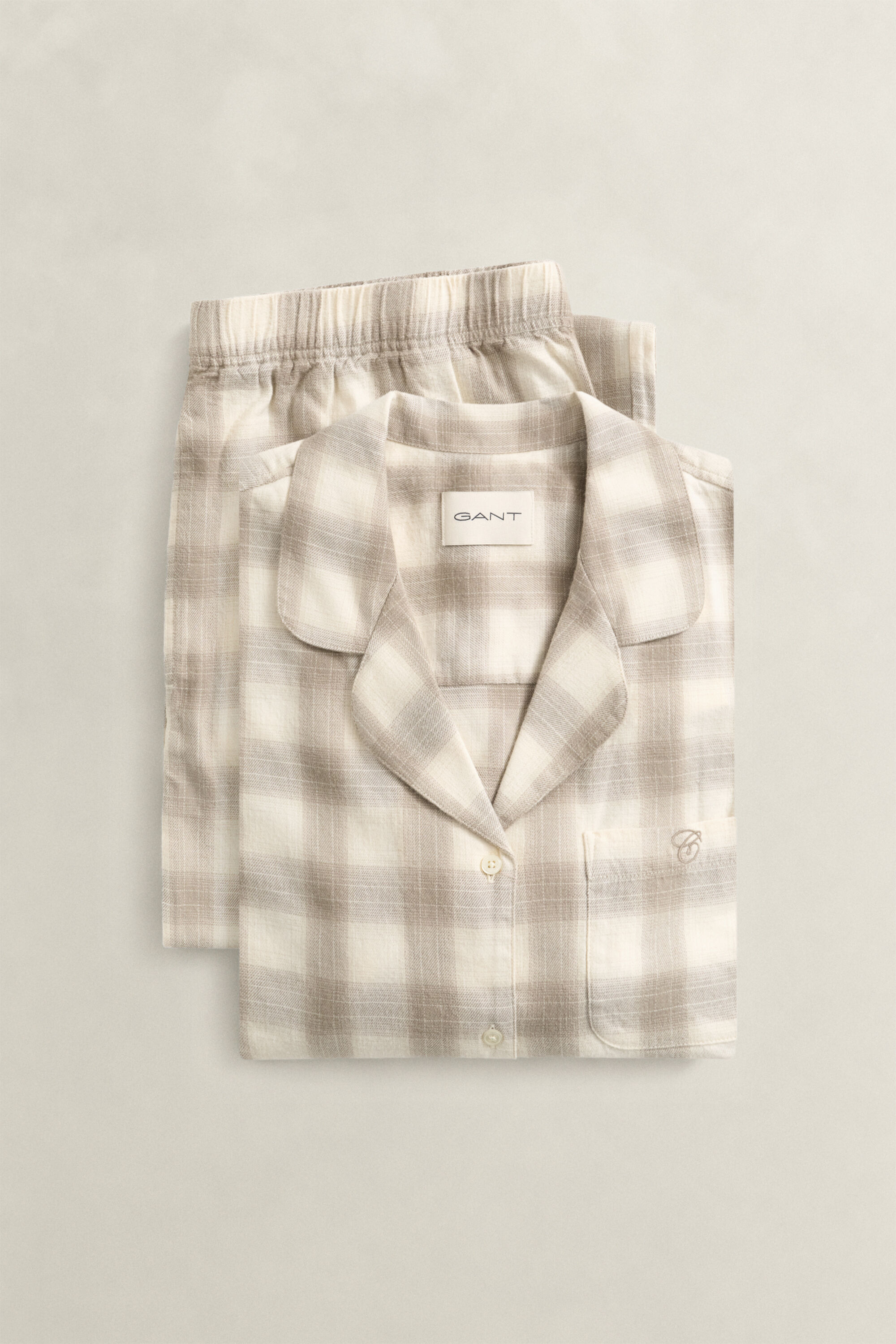Checked Flannel Pajama Set