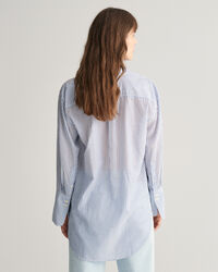 Relaxed Fit Wide Cuff Striped Shirt