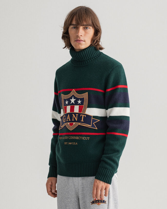 Banner Shield Turtleneck