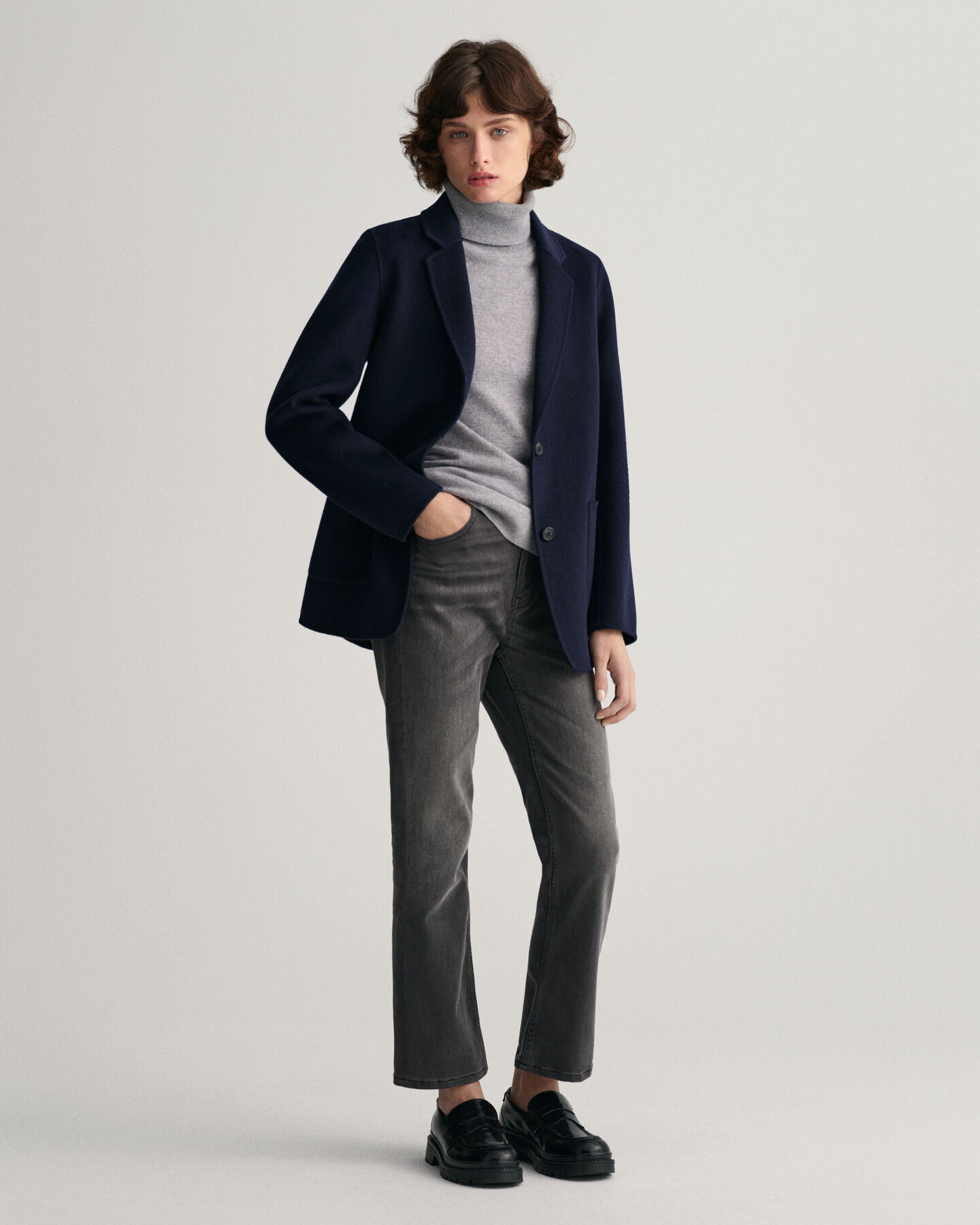 Handstitched Straight Blazer