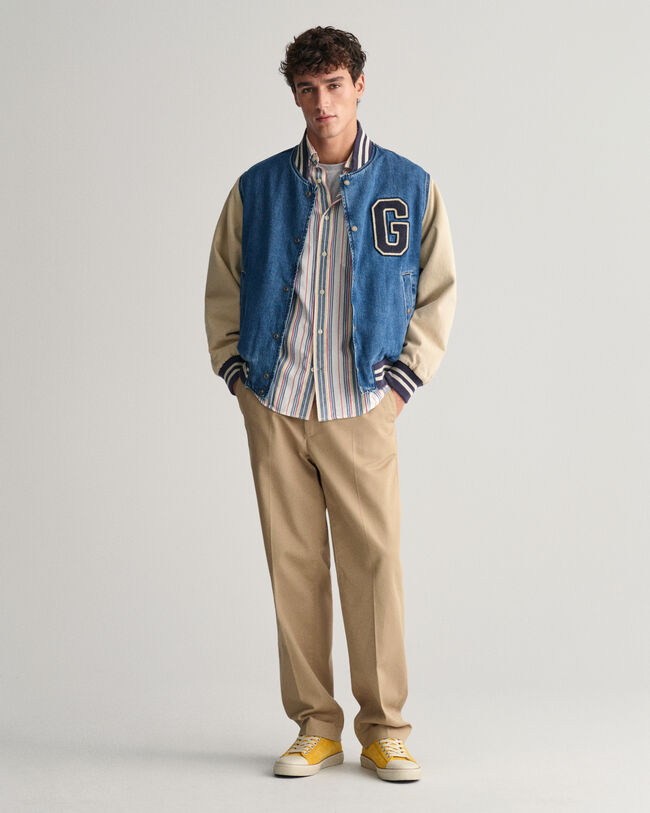 Regular Fit Striped Archive Oxford Shirt 