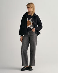 Wool Blend Cropped Jacket