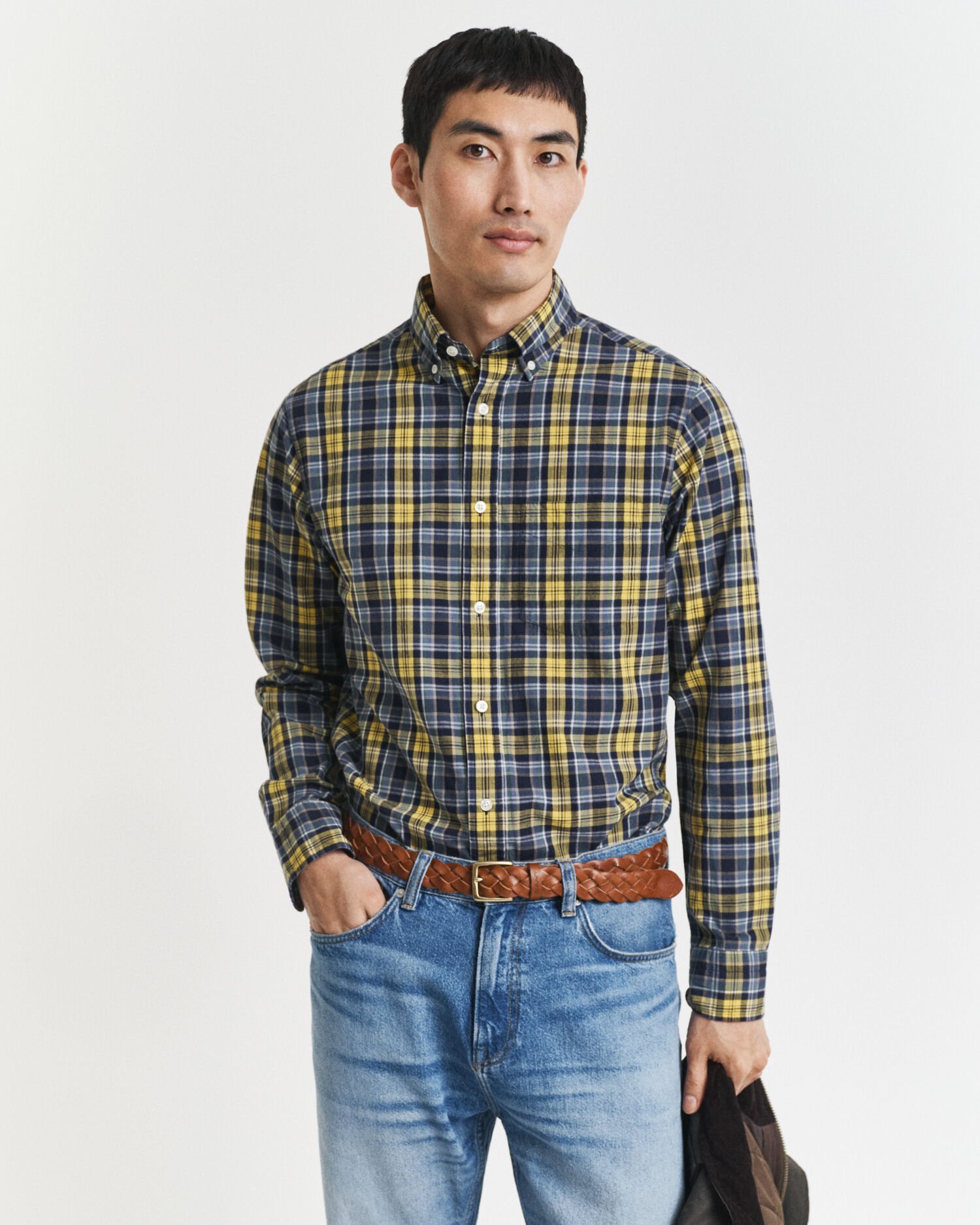 Regular Fit Checked Archive Poplin Shirt
