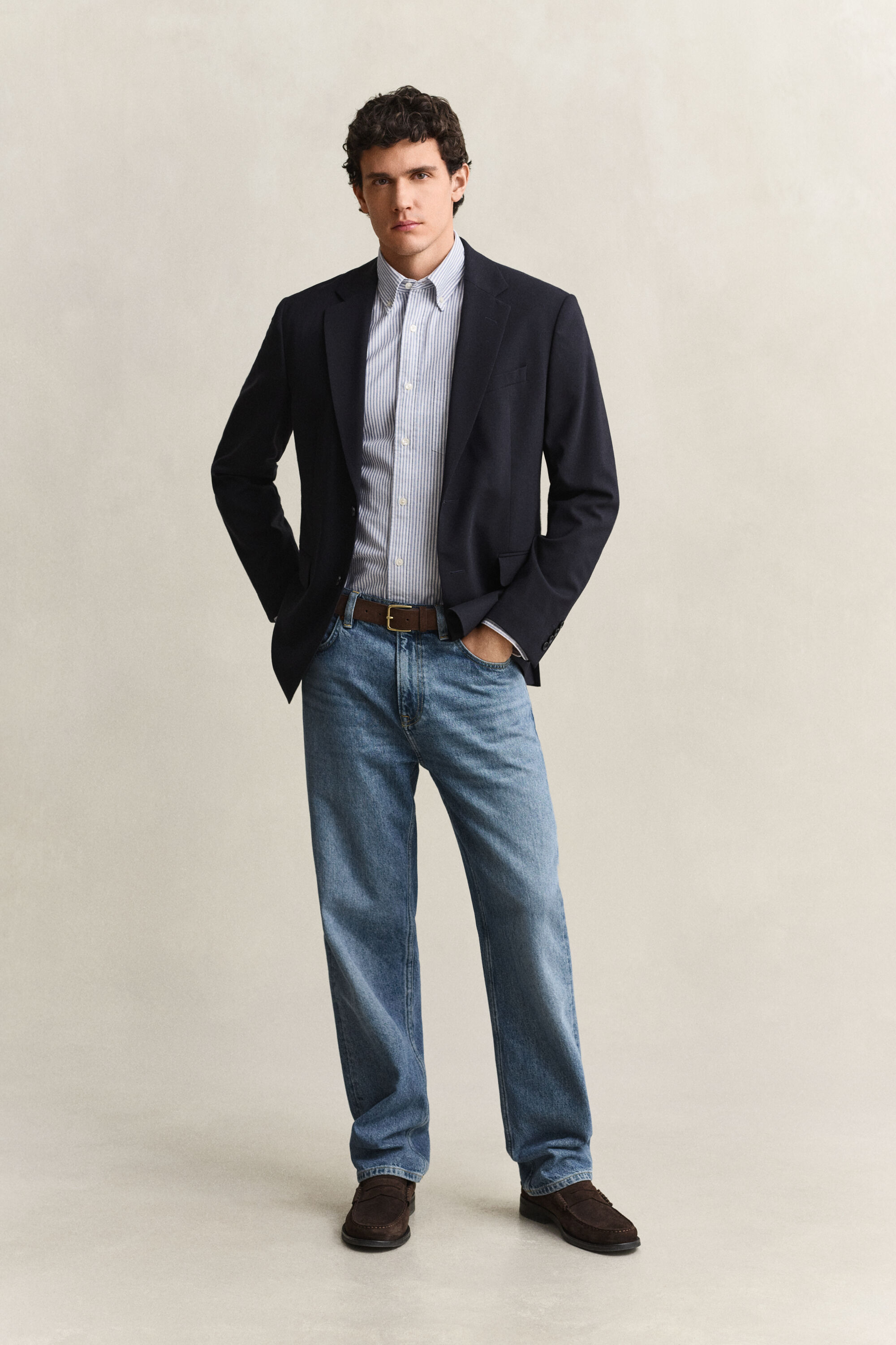 Banker Stripe Classic Oxford Shirt