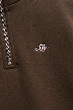 Teen Boys Shield Half-Zip Sweatshirt — SHADOW BROWN 1