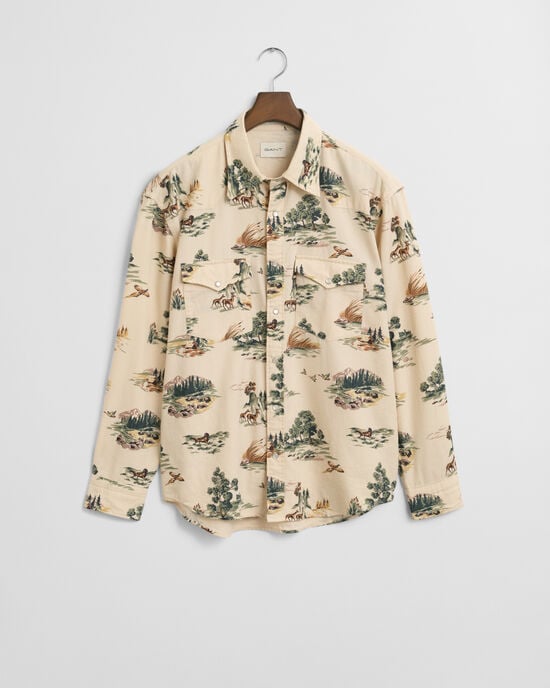 Relaxed Fit Printed Rodeo Shirt