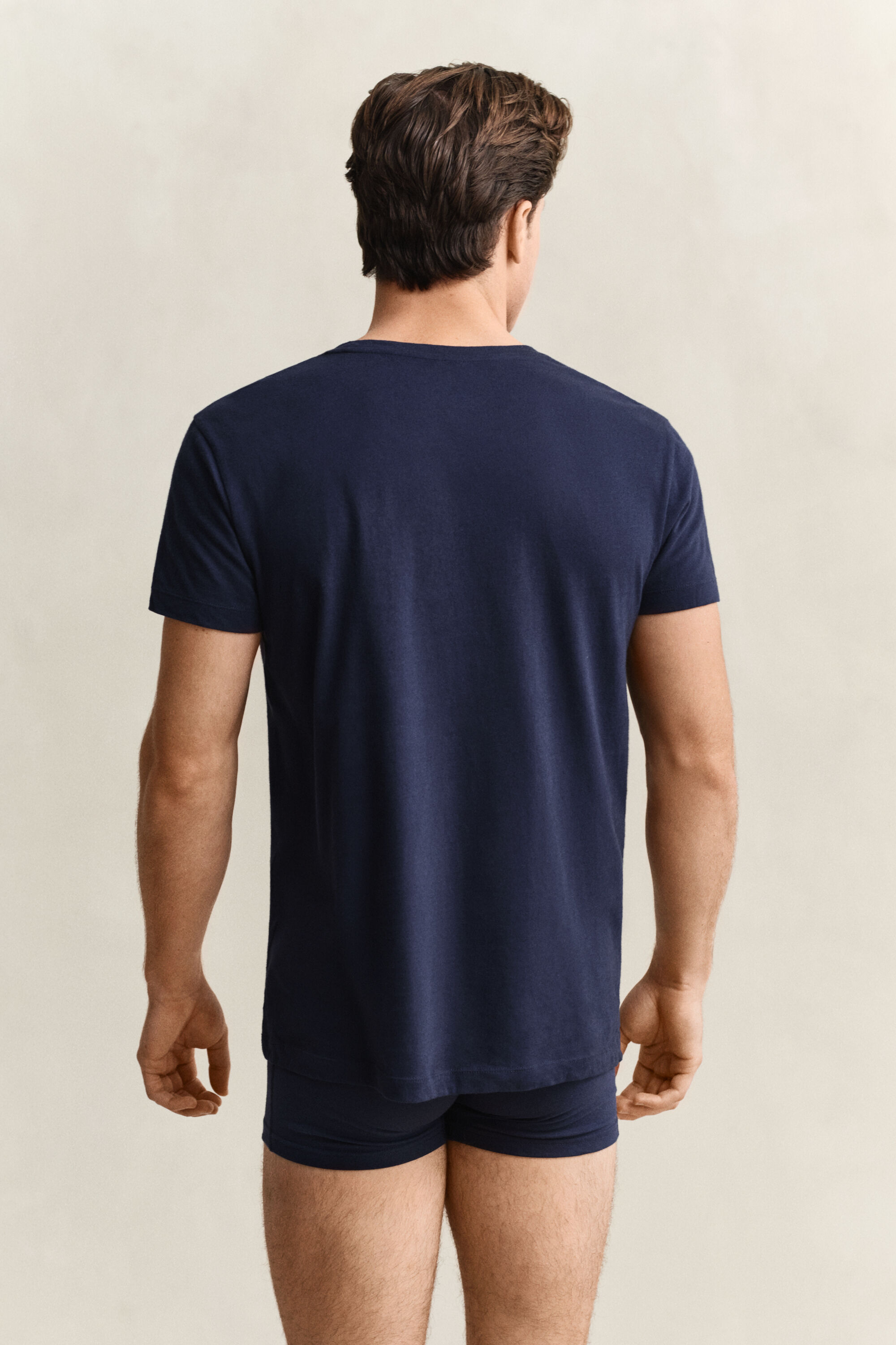 2-Pack Crew Neck T-Shirts — NAVY / WHITE
