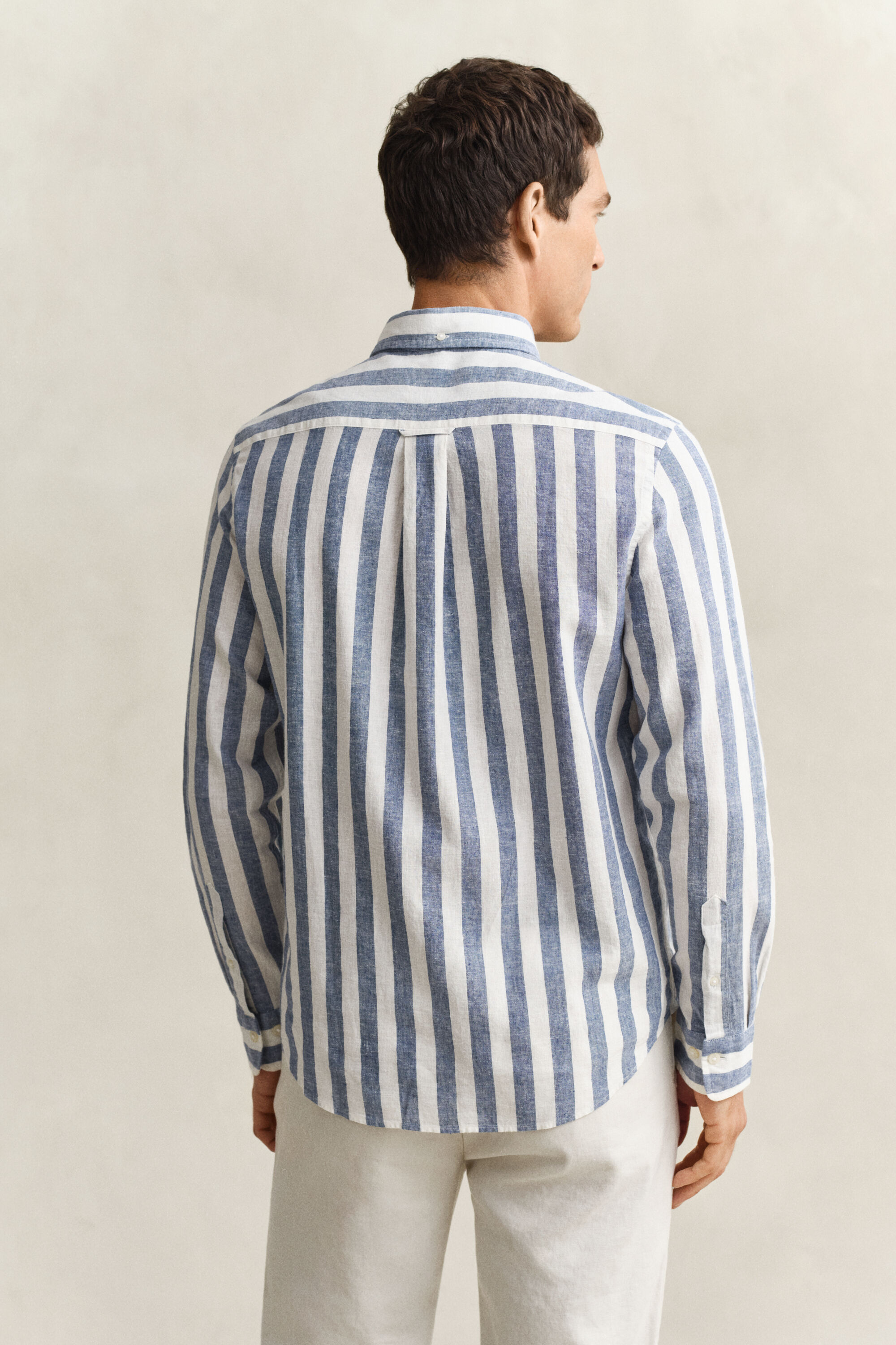 Striped Linen Blend Shirt