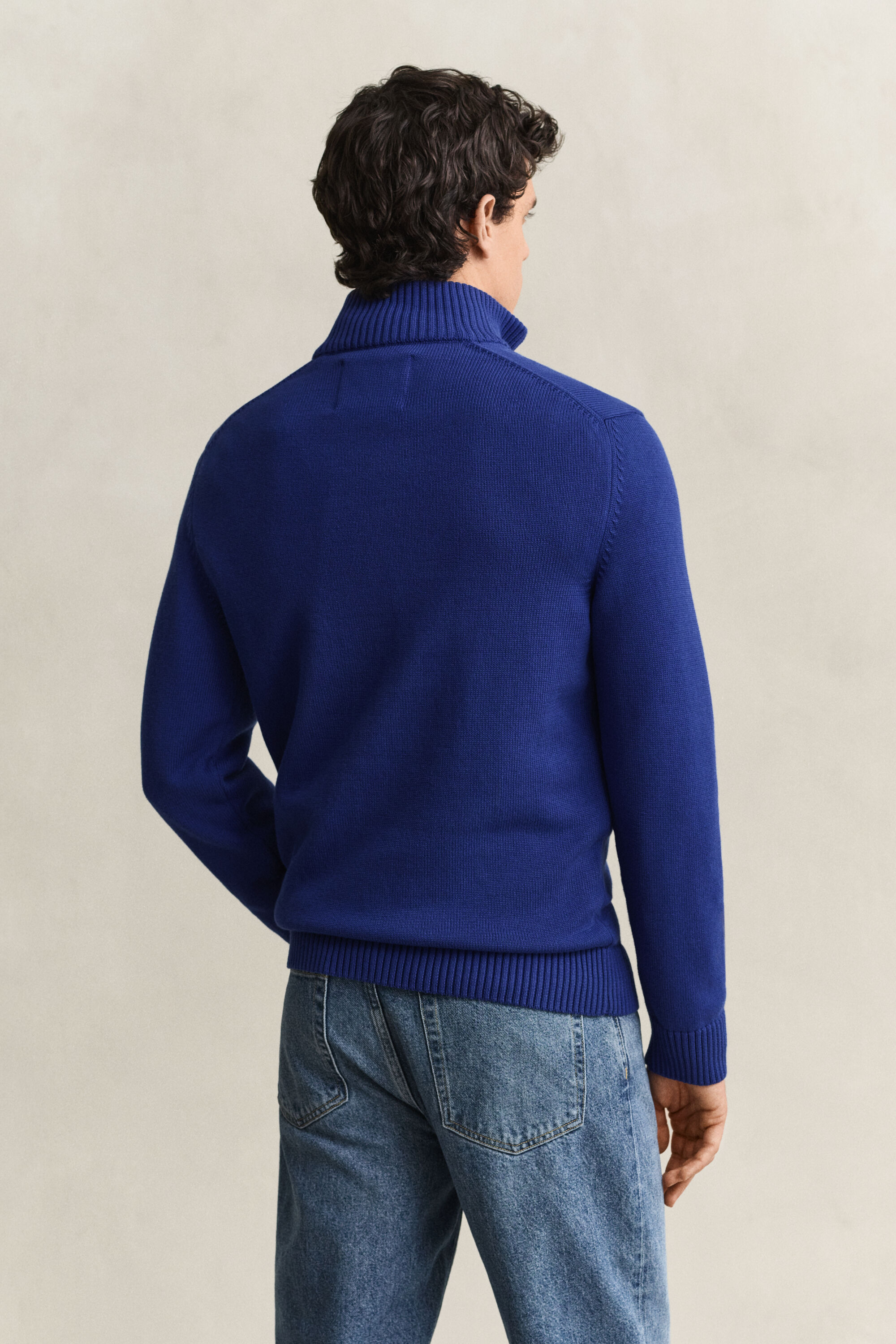Casual Cotton Half-Zip Sweater