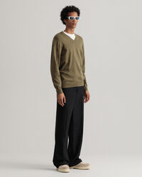 Classic Cotton V-Neck Sweater