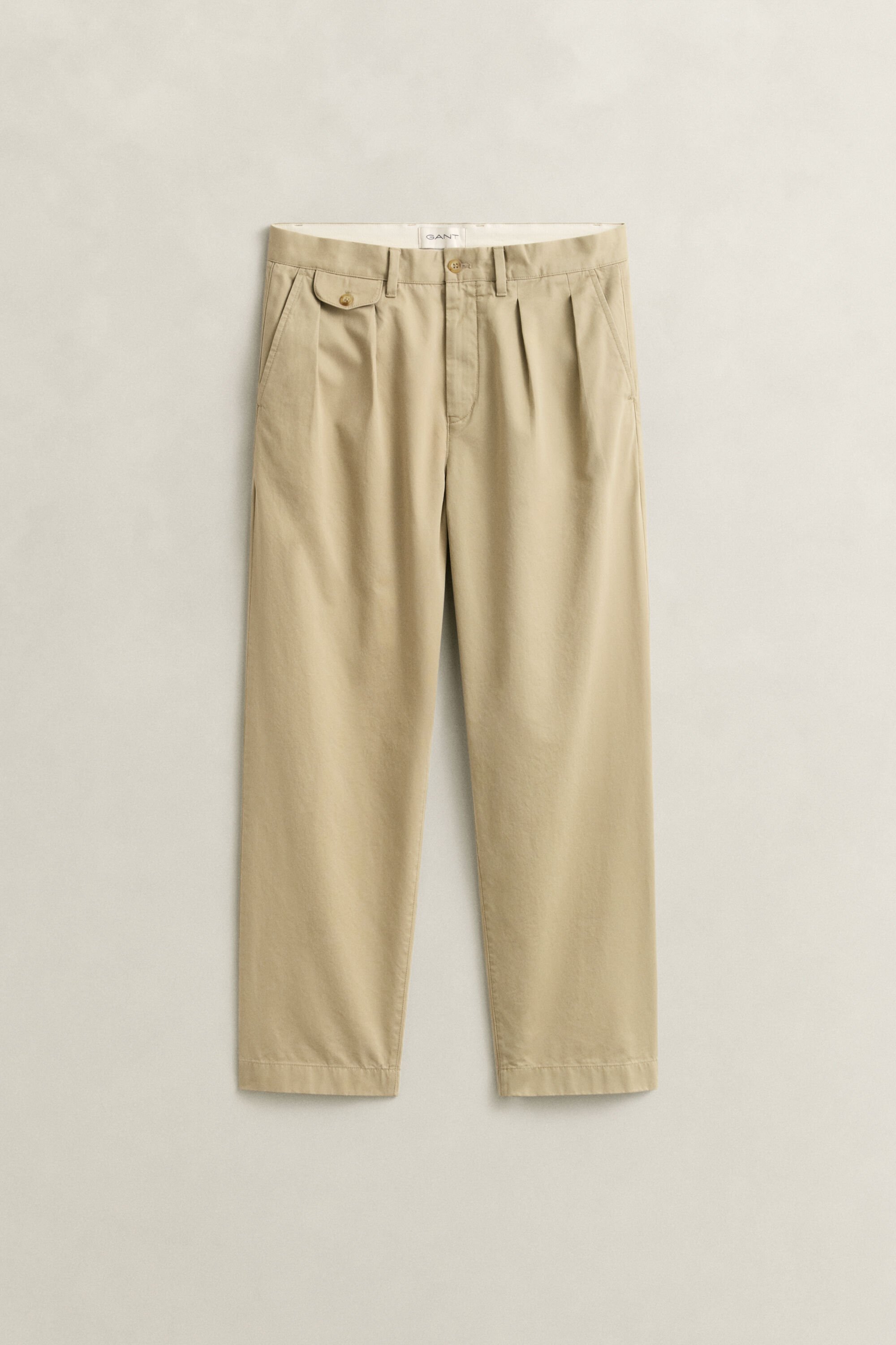 Relaxed Fit Cotton Twill Chinos
