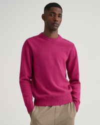 Brushed Wool Crew Neck Sweater
