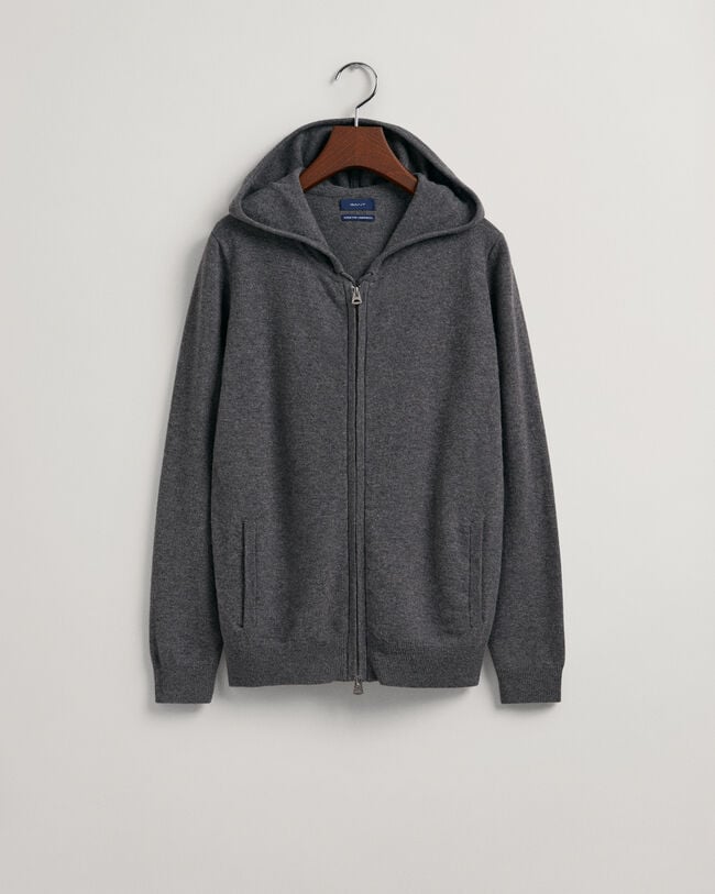 Super Fine Lambswool Zip Hoodie