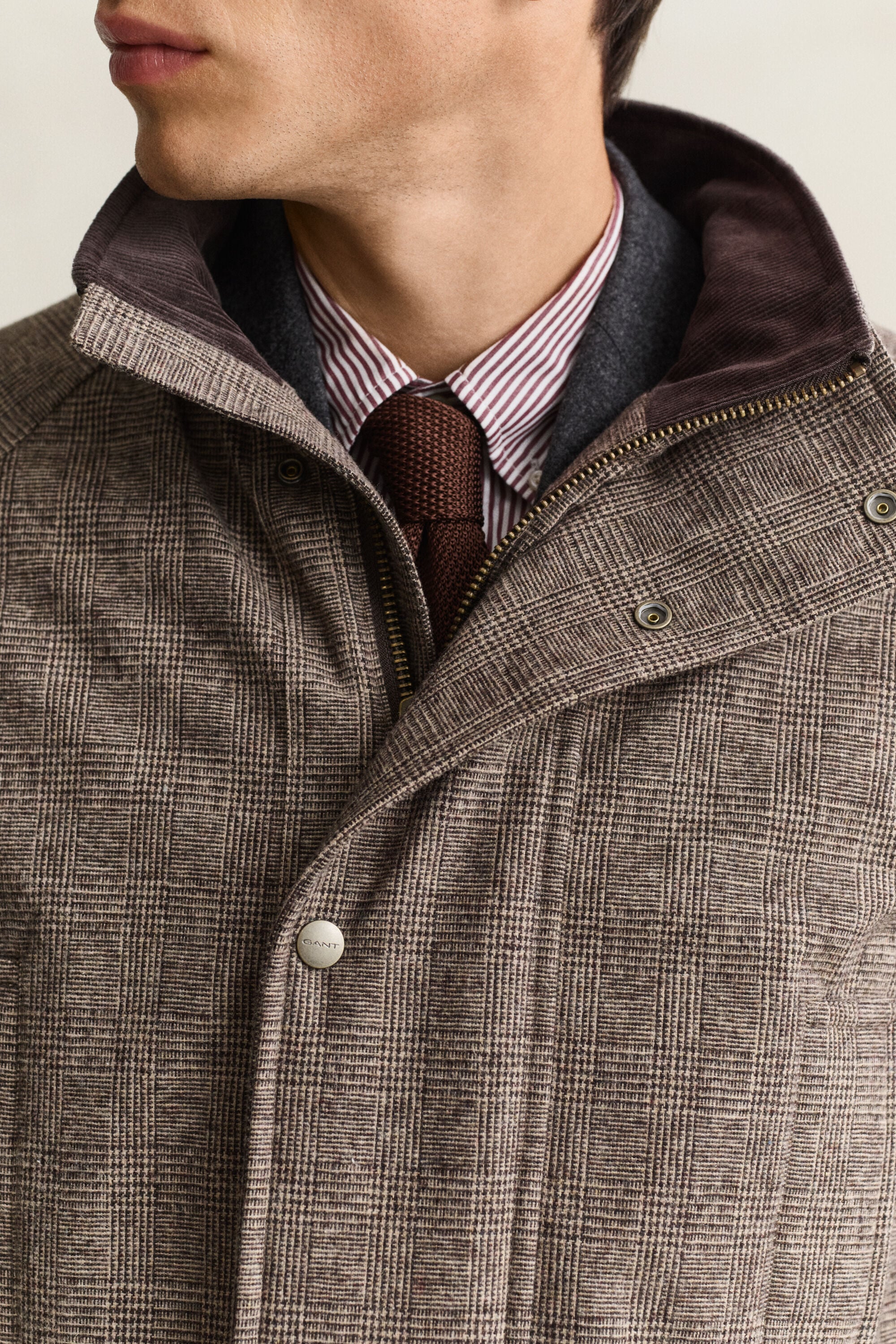 Wool Blend Double Decker Jacket