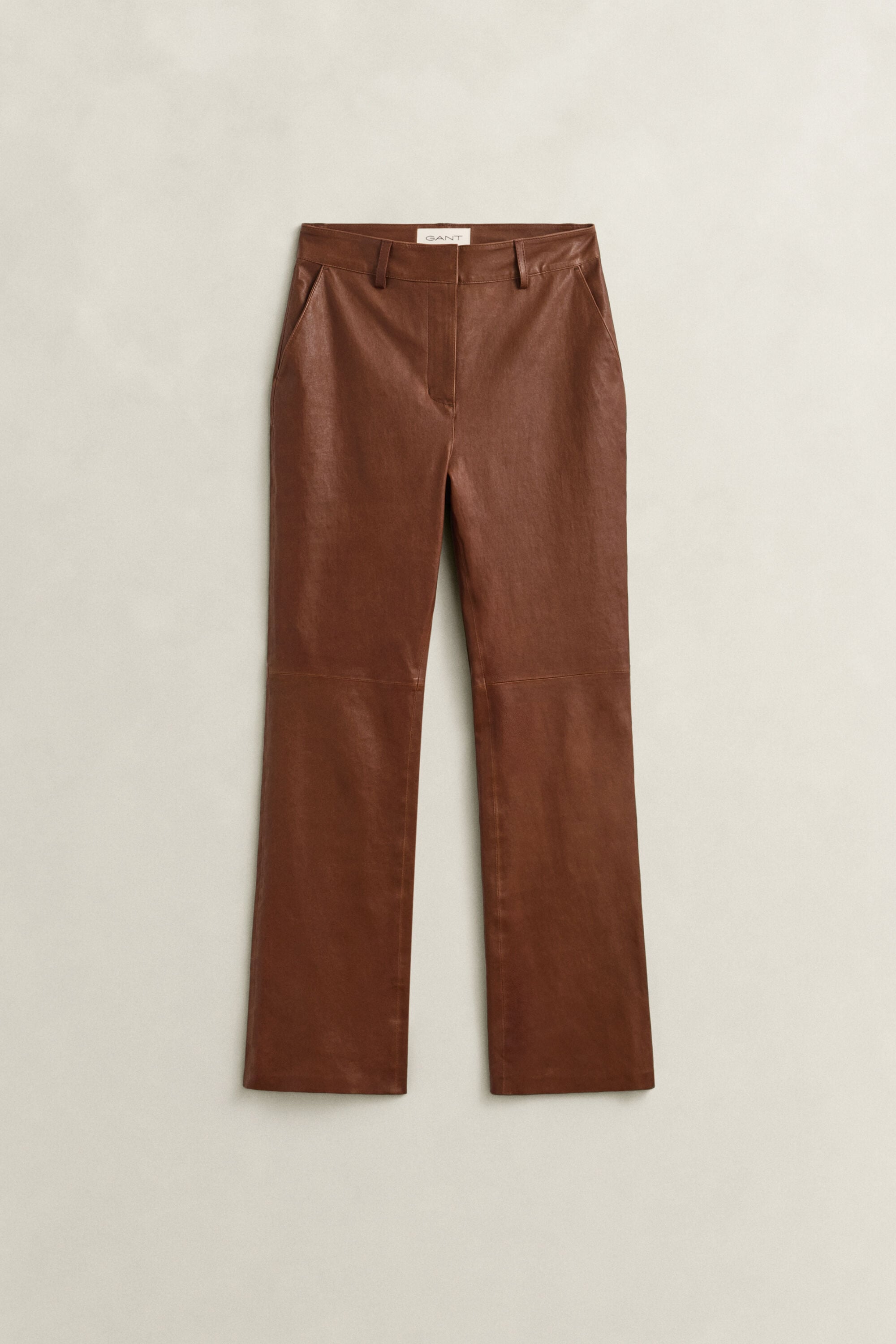 Flared Leather Pants