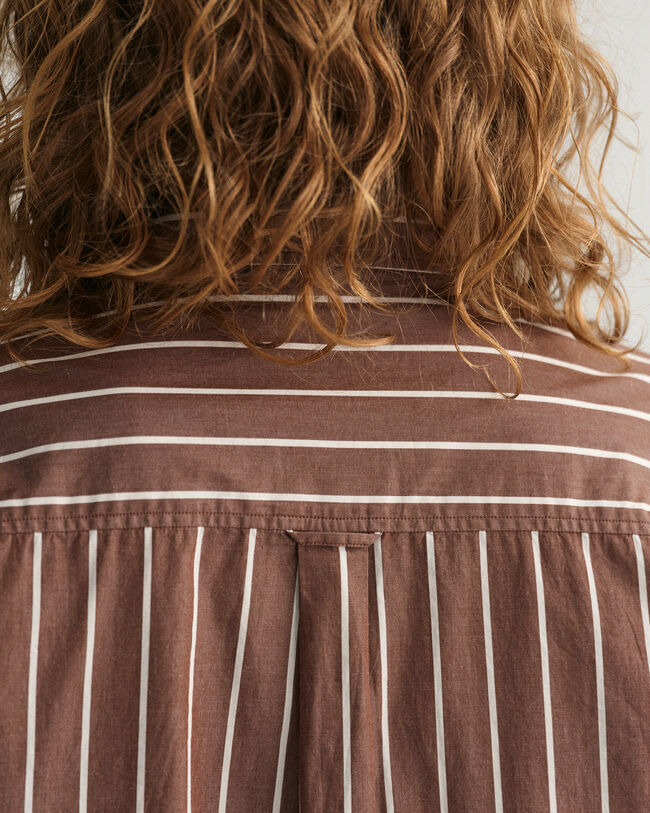 Oversized Striped Shirt Dress