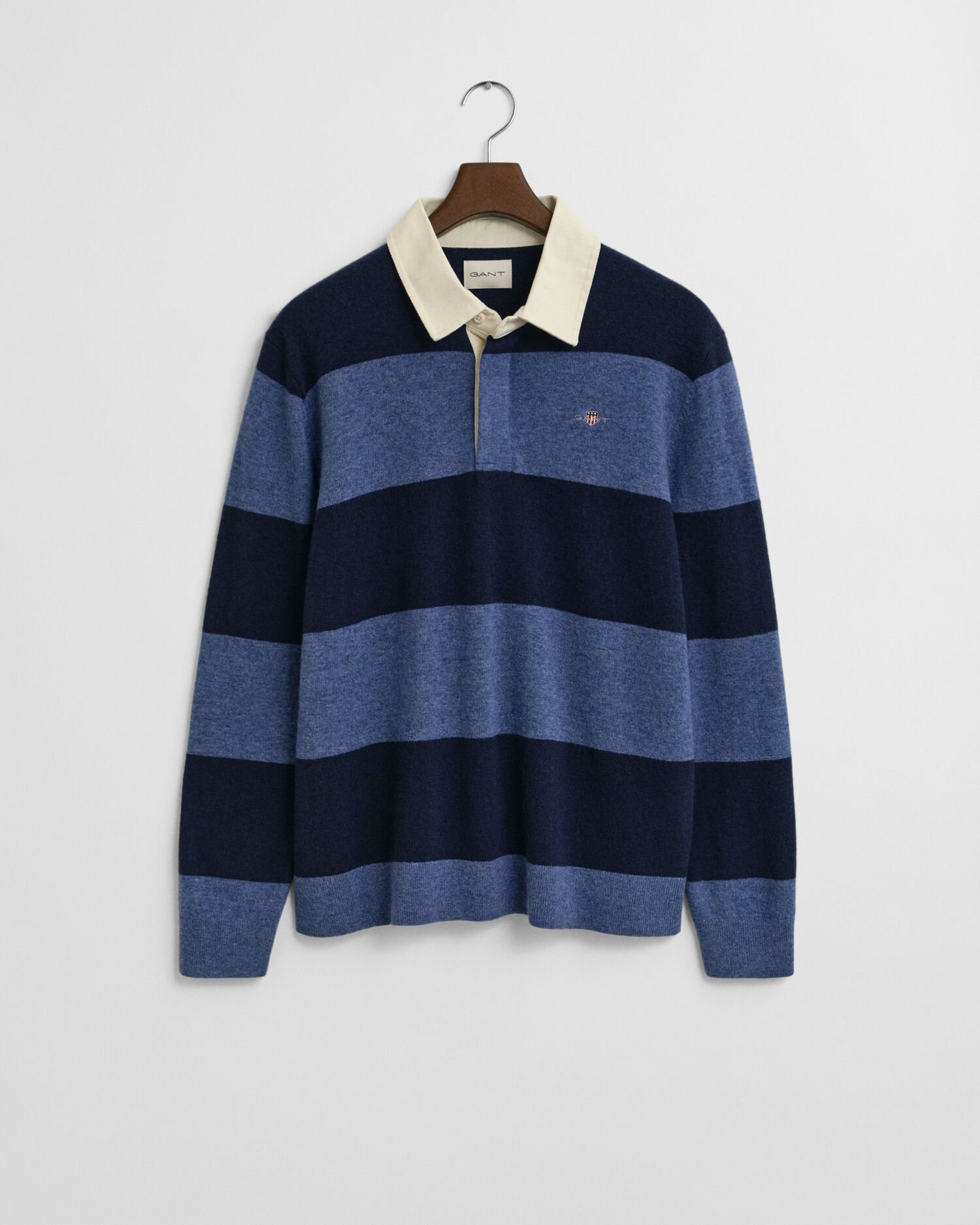 Striped Extra Fine Lambswool Rugger Sweater