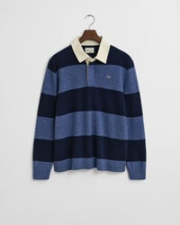 Striped Extra Fine Lambswool Rugger Sweater