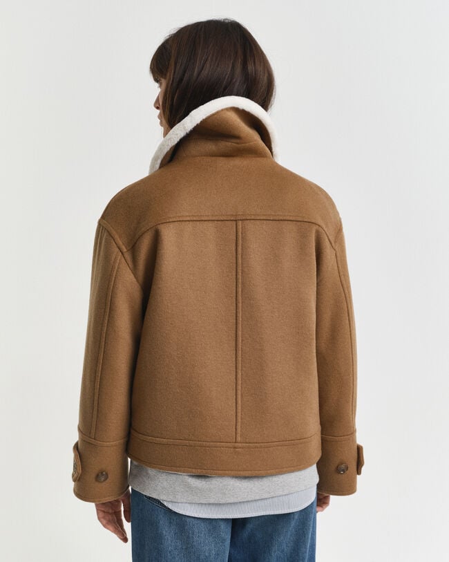 Wool Blend Flight Jacket