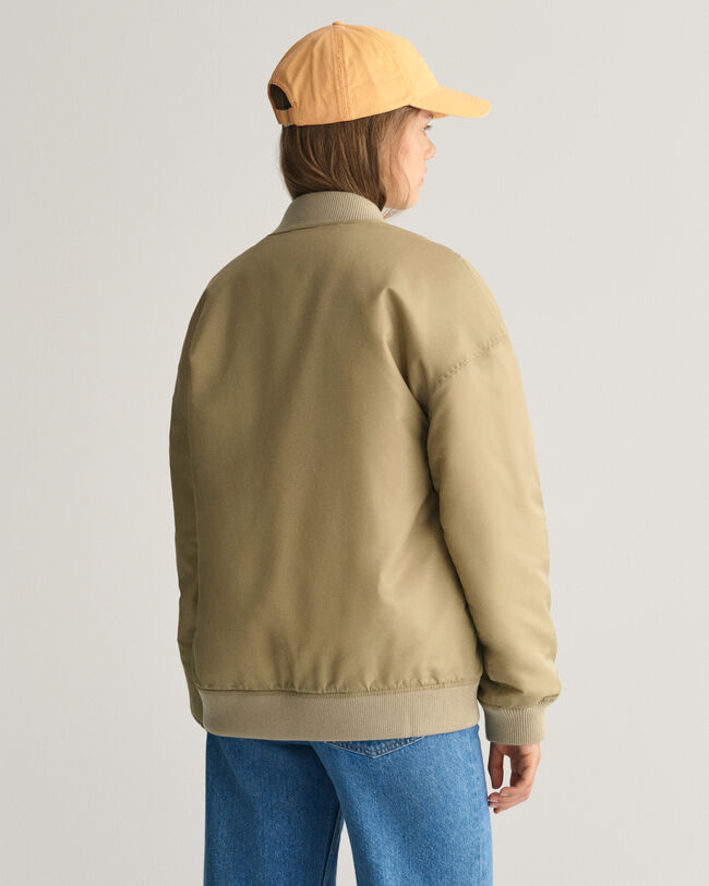 Teens Script Graphic Varsity Jacket