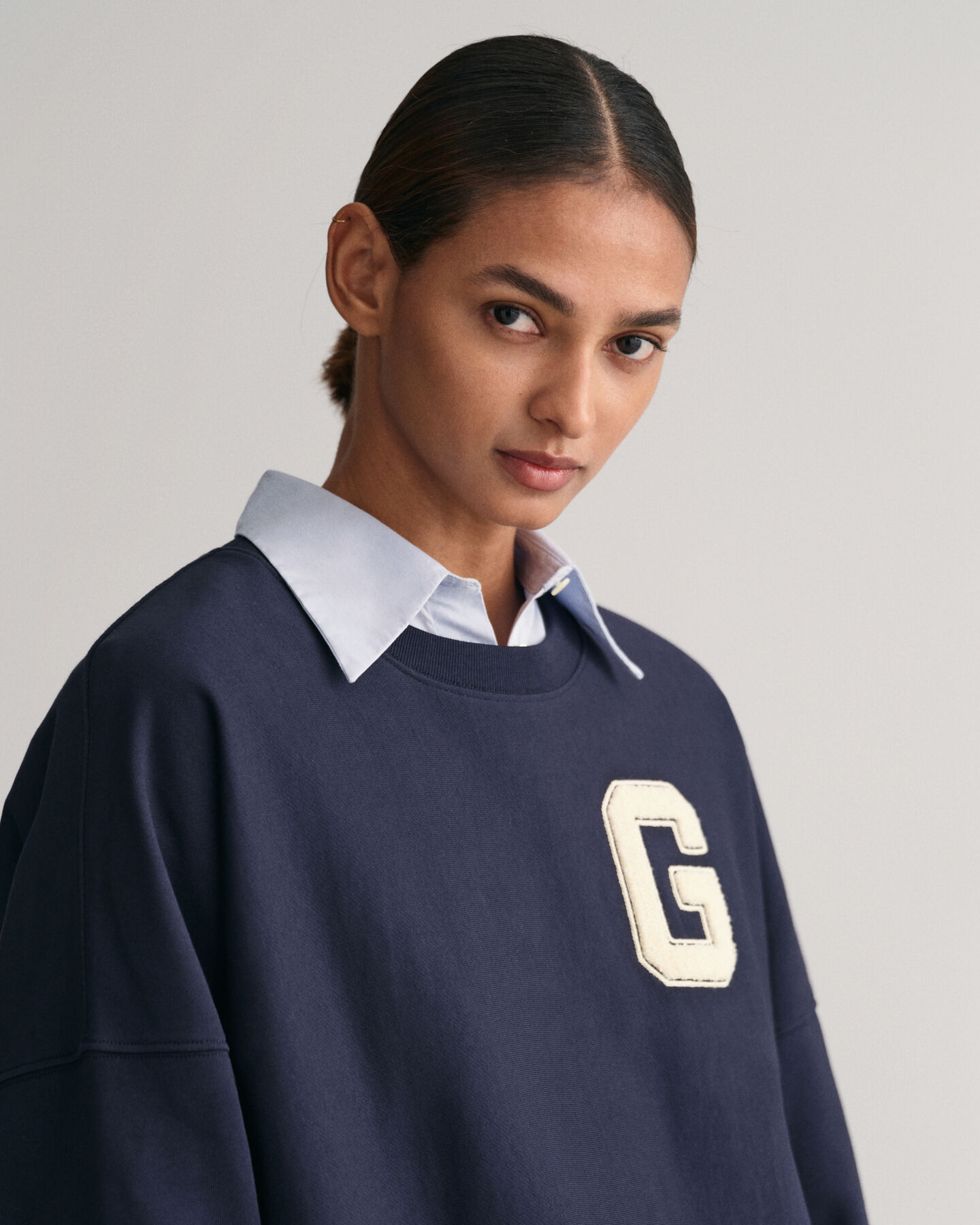 Oversized G Crew Neck Sweatshirt
