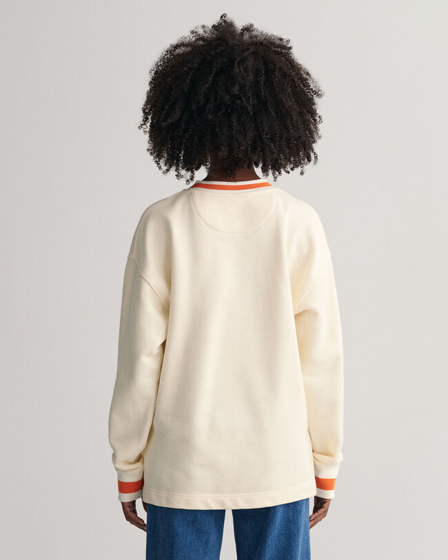 Iris Print Crew Neck Sweatshirt