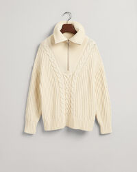 Cable Half-Zip Sweater