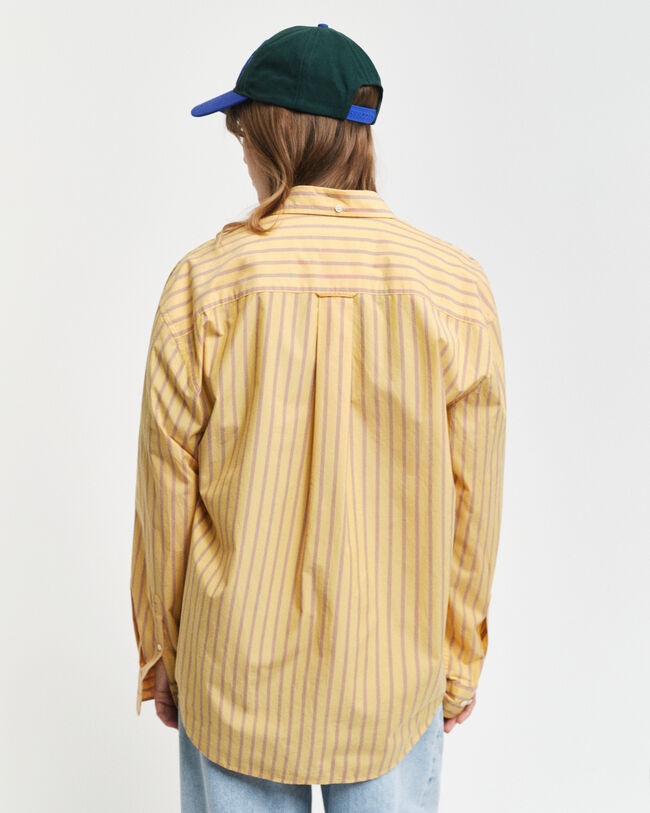 Relaxed Fit Striped Heritage Poplin Shirt