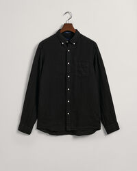 Regular Fit Garment-Dyed Linen Shirt