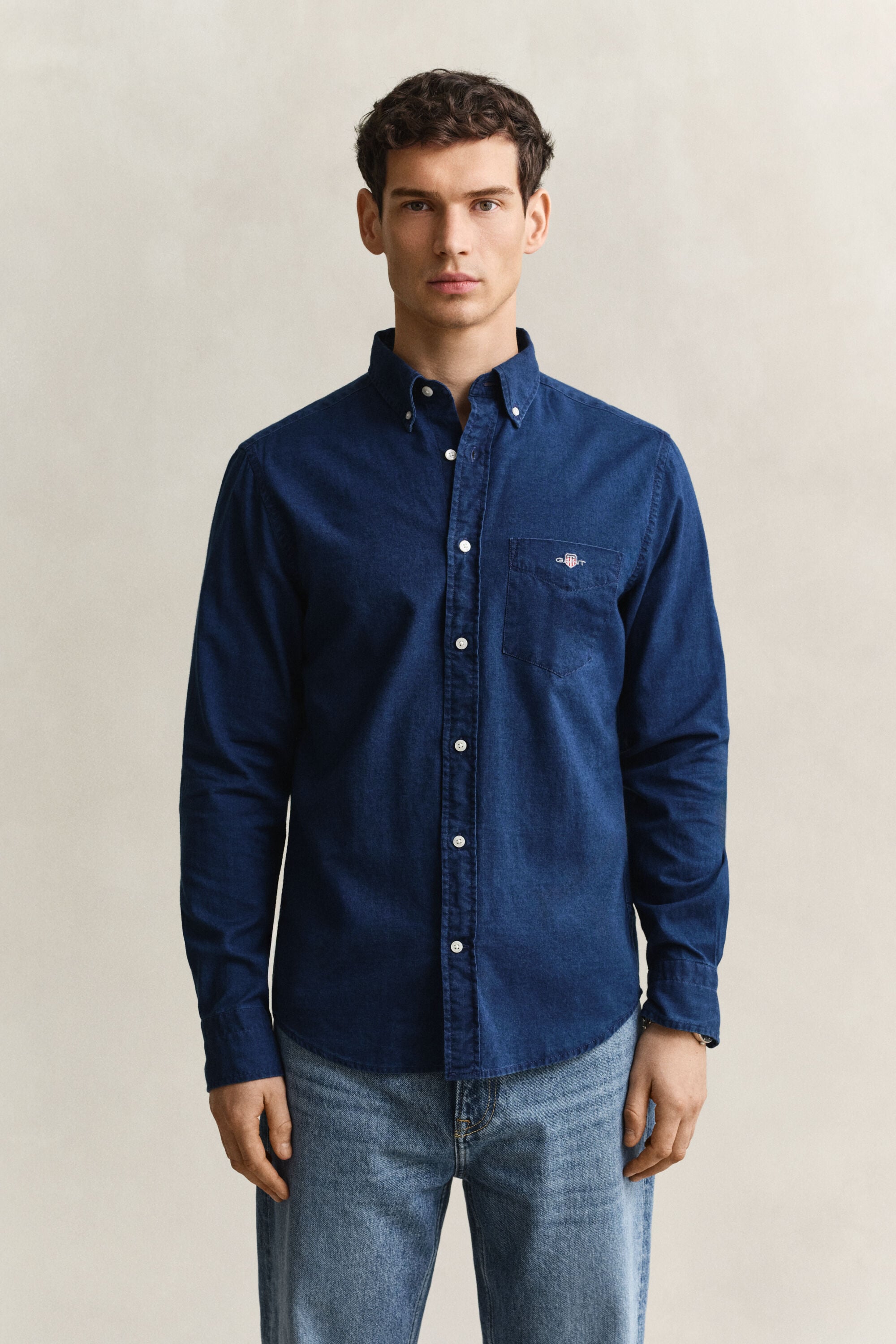 Indigo Oxford Shirt