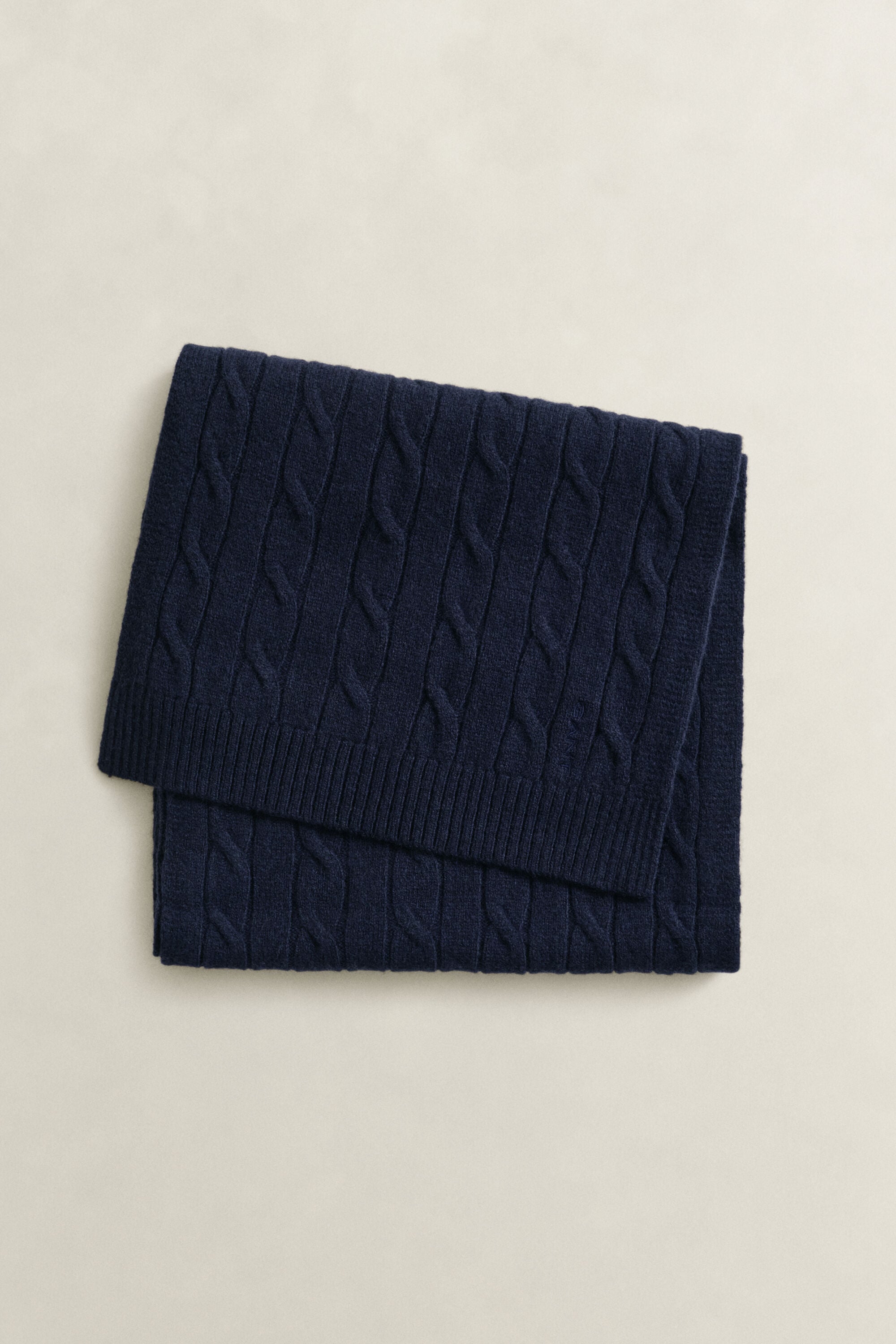 Wool Cable Knit Scarf