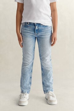 Teen Boys Straight Fit Jeans — BLEACH WASH 6