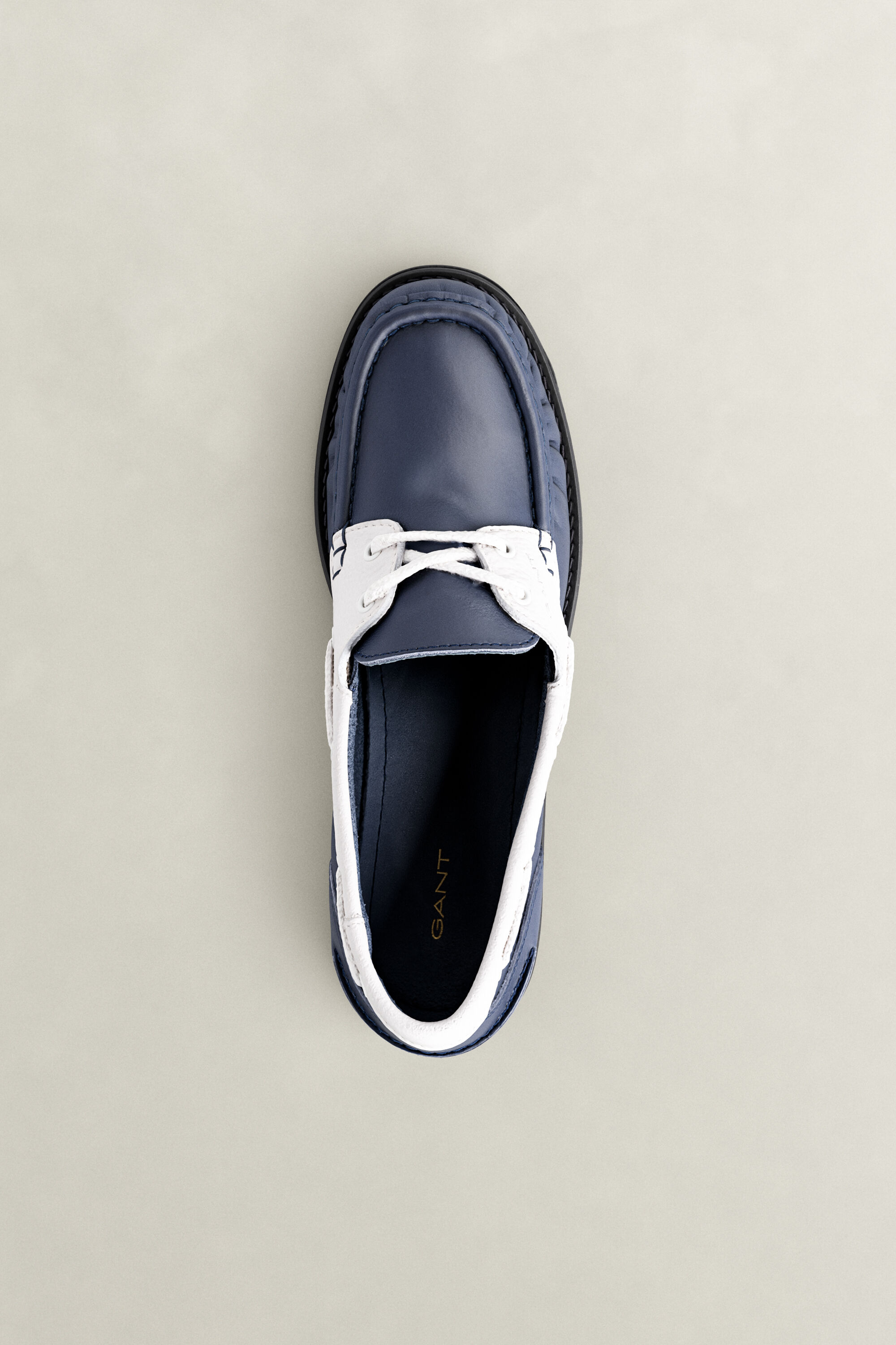 Gracelyn Leather Loafers — EVENING BLUE