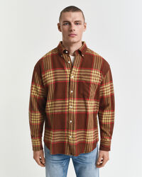 Oversized Flannel Twill Shirt