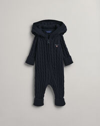 Baby Cotton Cable Zip Overalls