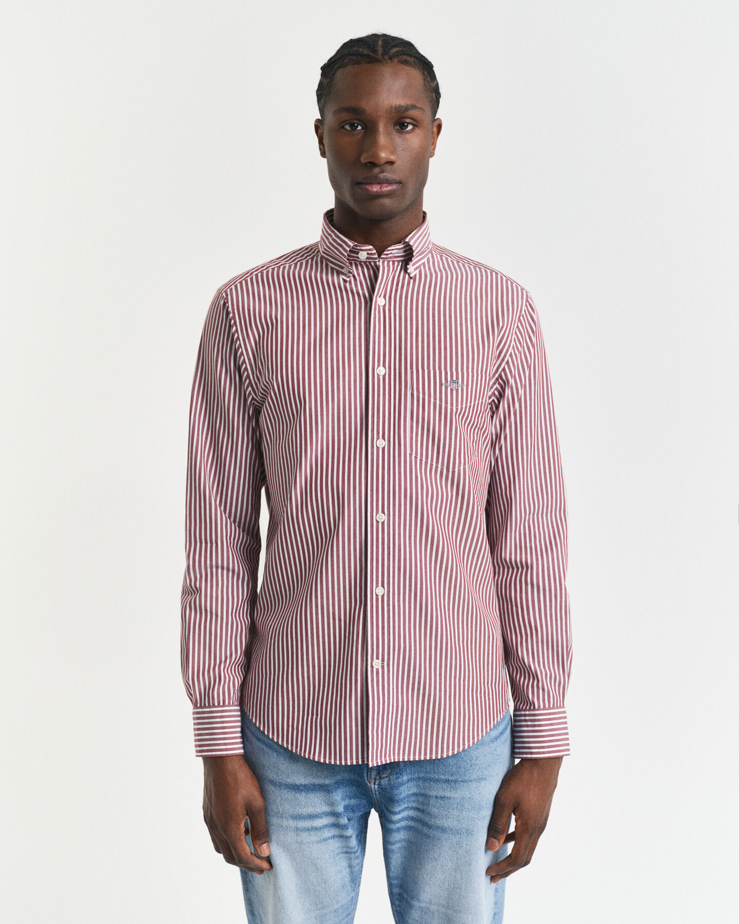 Regular Fit Classic Striped Poplin Shirt